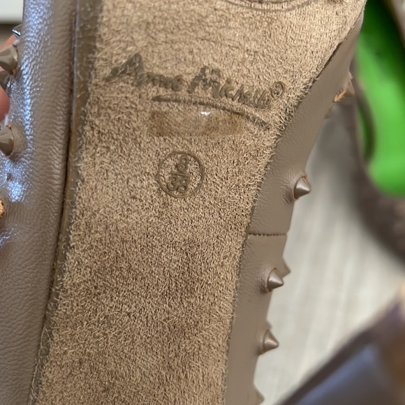 Anne Michelle taupe womens size 8/38 heels - Picture 4 of 7